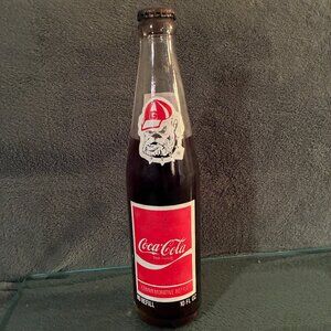 UGA University of Georgia Bulldog 1985 Bicentennial Unopened COKE Bottle